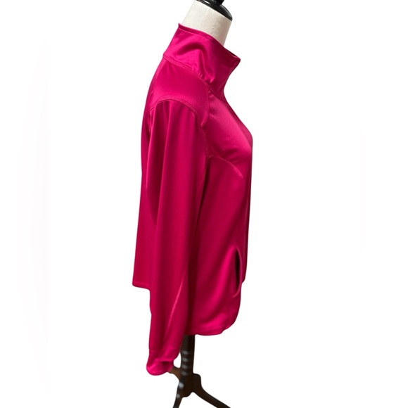 Danskin Now Women’s XL Pink Full Zip Jacket Semi-Fitted - Picture 4 of 10